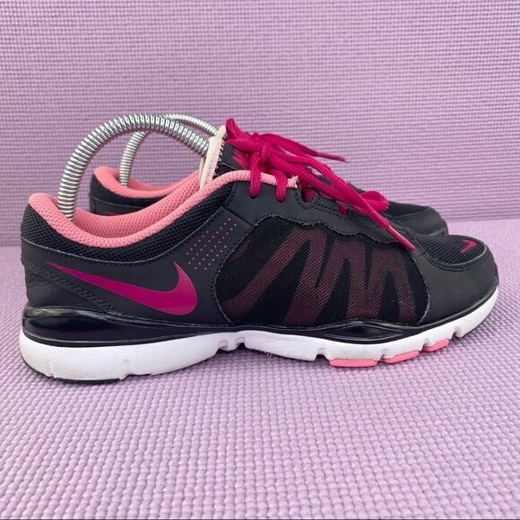 Nike Flex Trainer 2 TR2 Women’s Running Shoes Black Pink Size 8 511332-015 - Picture 2 of 11